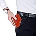 BULLCAPTAIN Large Capacity Genuine Leather Bifold Wallet/Credit Card Holder for Men with 15 Card Slots QB-027 (Reddish Brown)