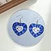 Sabrina Carpenter 𝐒𝐡𝐨𝐫𝐭 𝐧' 𝐒𝐰𝐞𝐞𝐭 Concert Earrings for Women Fans Acrylic Purple Heart Earrings Dangle Sabrina Album Inspired Earrings Merch Accessories for Costume Outfit Dress Decor (S.C.set)