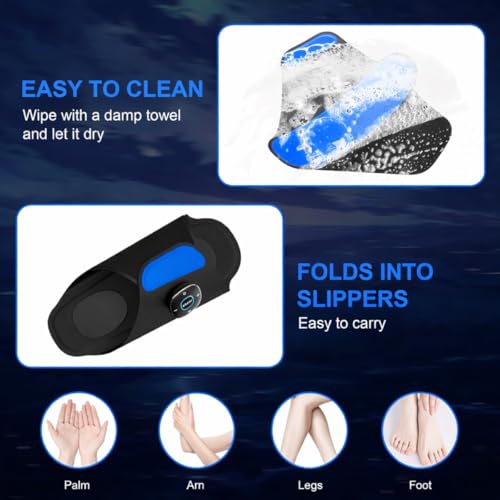 Image of EMS Foot Massager Slipper with Remote Control, Portable Electric Foot Massager for Pain and Blood Circulation,swelling,fatigue,Diabetic foot discomfort,7 Massage Modes & 15 Intensity Levels