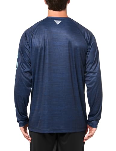 Columbia Men's Collegiate Terminal Tackle Heather Long Sleeve Shirt2