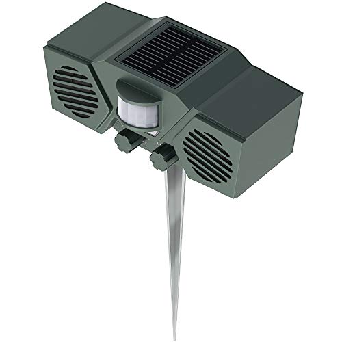 Hoont Solar Powered Motion Activated Ultrasonic with Flashing Strobe Light Outdoor Animal, Deer and Pest Repeller - Image 5