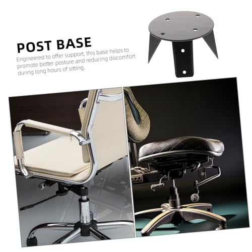 Base de acero negro Mikinona compatible con sillas de escritorio 6