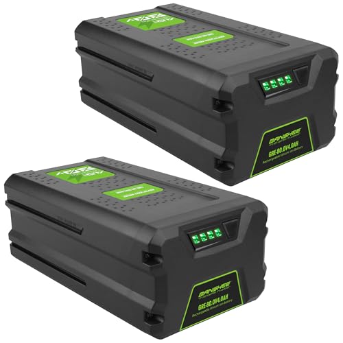 2 Pack of Banshee 80V 4.0Ah Lithium Ion Replacement Batteries, Compatible with Greenworks 80V Max Cordless Power Tools, Equipment, & Original Chargers