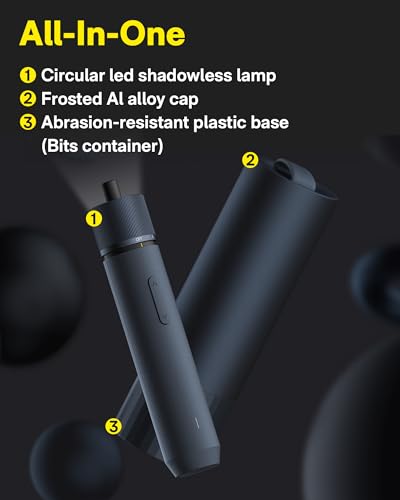 HOTO Electric Screwdriver Rechargeable, 3.6V Cordless Screwdriver Set USB-C, 3 Torque Settings, 1500mAh Battery, LED Light & 12 S2 Metal Bits for Furniture/Electrical Repairs 6 HOTO Electric Screwdriver Rechargeable, 3.6V Cordless Screwdriver Set USB-C, 3 Torque Settings, 1500mAh Battery, LED Light & 12 S2 Metal Bits for Furniture/Electrical Repairs - Image 6