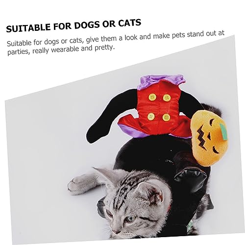 Disfraz Halloween para perro diseño calabaza cosplay miniatura 5