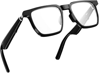 TECHZOR Smart Glasses with Bluetooth Audio, Built-in Mic & Dual Speakers, Blue Light Protection Lens, 24 Hours Battery Bac... Price In India