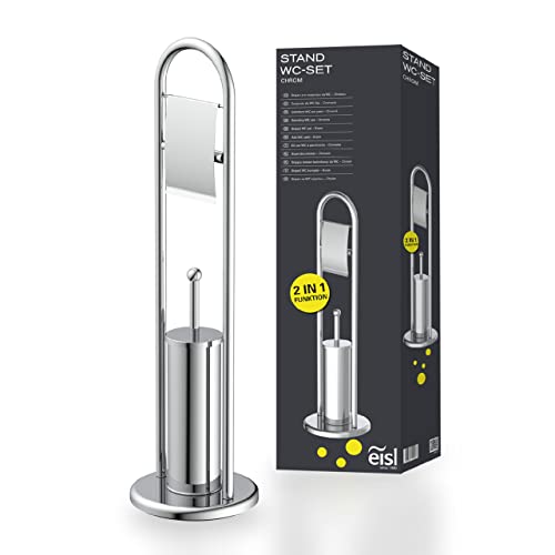 Toilettenpapierhalter Aus Edelstahl-Chrom – Freistehend Mit Beschwerter Basis, Kein Bohren Nötig!