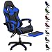 SELECTSHOP Silla Gamer Reclinable con Reposa Pies Silla Gaming Ergonómica Ajustable Silla Gamer Comoda Reclinable hasta 90° Resistente PO3C8