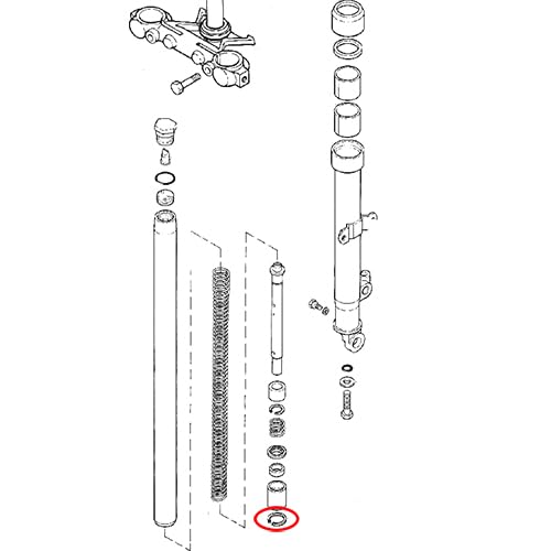 Amazon | 1970-71年 33.4mm フォーク用 インナー ダンパー用 Cクリップ