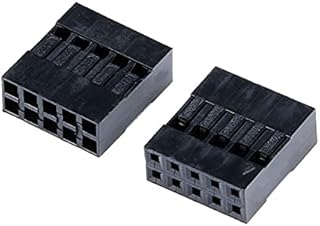 منظم موصلات كابل دوبونت جامبر بلاستيك أنثى من داي-كيت - 2x5 دبابيس 2.54 ملم 10 غلاف سلك - PH25