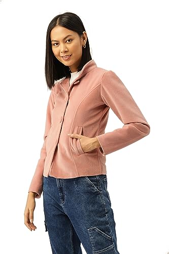 Image of Leather Retail Long Winter Wear Velvet Jacket For Women