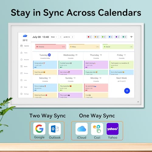 Digital Calendar, 15.6 Inch Electronic Calendar Smart Wall Touchscreen Interactive Display for Family Schedules, Wall Planner Digital Photo Frame, Organizing Your 2026 Calendar Wall & Desk Mountable by TABWEE - Image 2