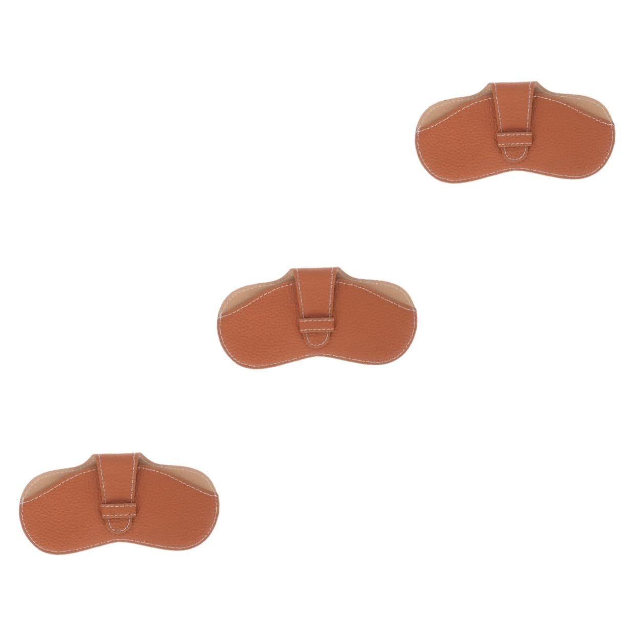 Healvian borsa per occhiali sunglasses borsetta valige custodia per occhiali da viaggio custodia morbida per occhiali custodia per occhiali sottile comoda custodia per occhiali pelle Brown