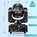 U`King Stage Lights Moving Head Lights 8 Gobos 8 Colors 11 Channels 25W Spotlights DMX 512 with Sound Activated for Wedding DJ Party Stage Lighting 2PCS