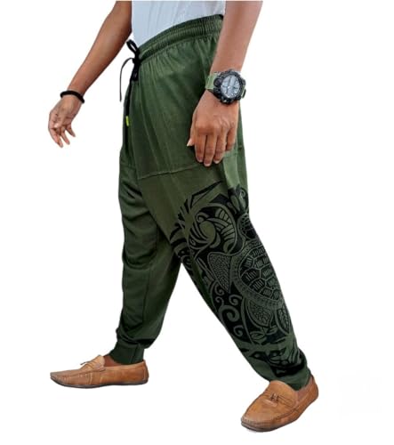 Image of Unisex Harem Pants (Trousers) for Adults (Pack of 2) Multi Colors