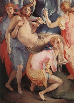 Peinture à l'huile Deposition Detail II Pontormo tableau Renaissance 36x48