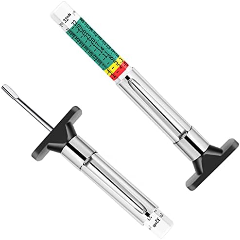 GODESON 88702 Smart Color Coded Tire Tread Depth Gauge 2 pieces(Pack of 1)