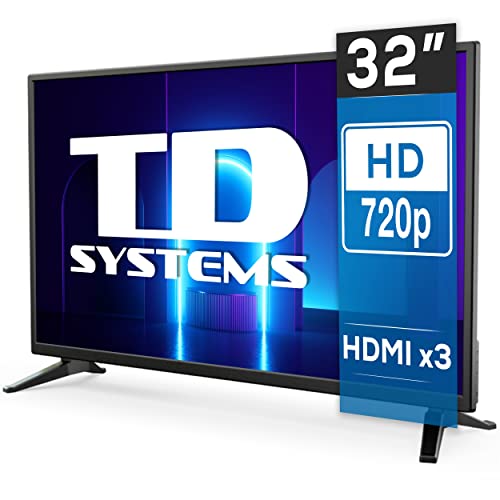 TD Systems K32DLM7H - Televisor LED de 32" (HD, 3X HDMI, VGA,...