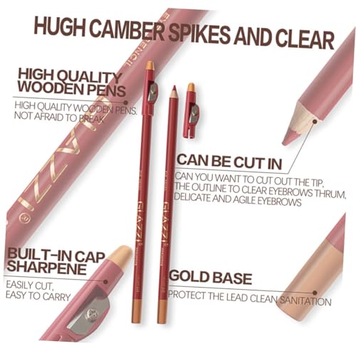 FOMIYES 24 Peças Delineador Labial Delineador Labial Ferramenta De Forro Labial Maquiagem Delineador