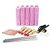 Rupse 46pcs Tig Kit Gas Lens for Wp-17 Wp-18 Wp-26 Wl20 Torch Accessories Spares Parts Lanthanated Tungsten