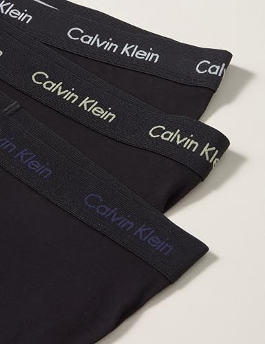 Calvin Klein Men’s 3 Pack Stretch Boxer Briefs, Multi (Black Bodies W/White/Blue Shadow/M), S