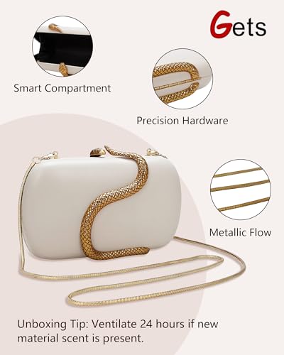 Image of Gets Multicolor Snakeskin Purse for Women Box Evening Bag Green Snakeskin Clutch Handbag Party Wedding