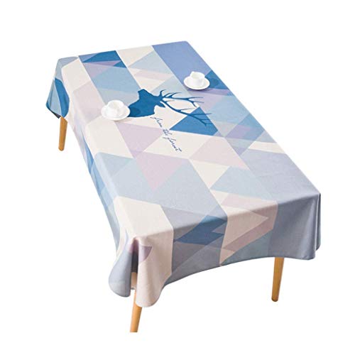 Nappe table basse rectangulaire 85x85 cm de bureau lavable - 2