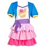 ECMRAD My Girls Women Little Pony Pinkie Pie Human Cosplay Costume Pink Halloween Carnival Costumes