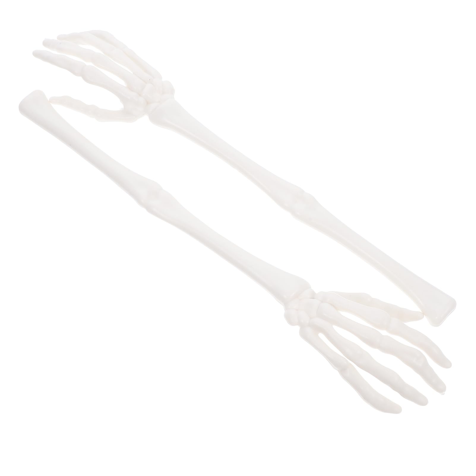 STOBAZA 1 Paire De Pinces À Salade À Mains Squelettes d'halloween - Cuillère À Salade Tête De Mort Fourchettes De Service Squelette Apéritif Vaisselle De Cuisine pour Maison Hantée