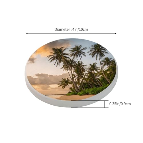 Dessous de verre pour boisson bouteille café en terre de diatomée