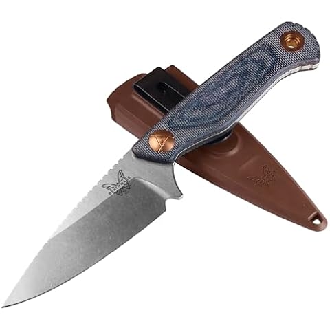 Benchmade - Dacian Fixed Blade Knife with Blue Denim Micarta Handle (203) Cover