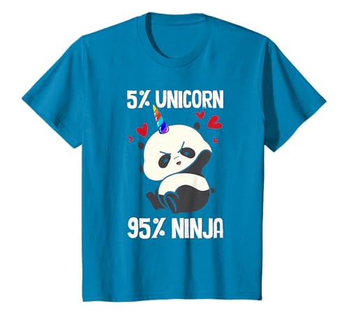 Unicorn Ninja Panda Humour Asie Animal Homme Femme Cadeau T-Shirt