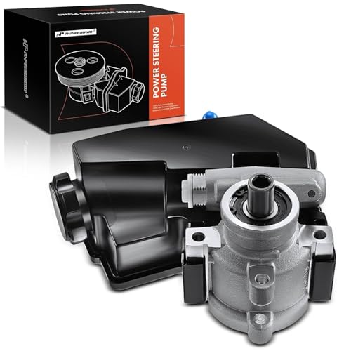 A-Premium Power Steering Pump, with Reservoir, Compatible with Jeep Grand Cherokee 1993-1998, Grand Wagoneer 1993 & Dodge Dakota 1991, 4.0L 5.2L 5.9L, Replace # 52088139, N73319111