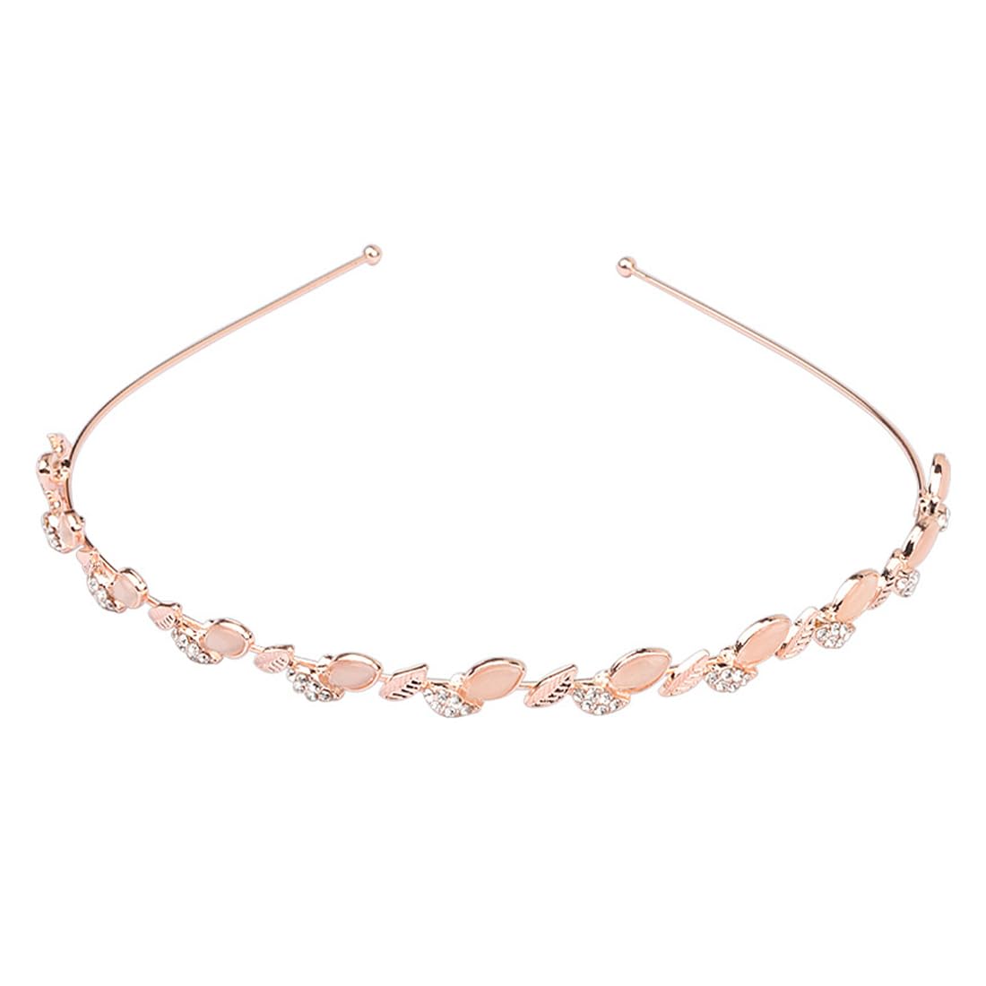 NTRUXZP 1 Piezas Tocado para Pelo Corto con Diadema Original para Niñas y Novias, Diademas Nupciales de Cristal de Imitación para Cabello