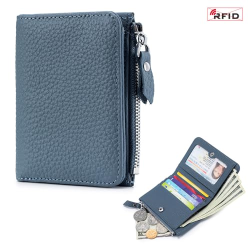 Irsutey Women ' Solid Color Large Capacity Ultra-Thin Short Wallet RFID Wallet Zipper Zero Money Bag3