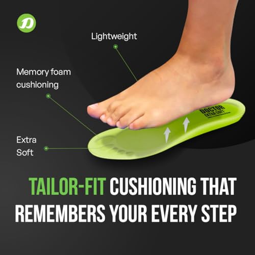 Image of DOCTOR EXTRA SOFT Men's Sports Shoes with Memory Foam Cushioned Insole|Running Walking Gym Training Jogging Athletics|Comfortable & Stylish|Casual & Lightweight|Slipon Sneaker Gent's & Boy's D-2007