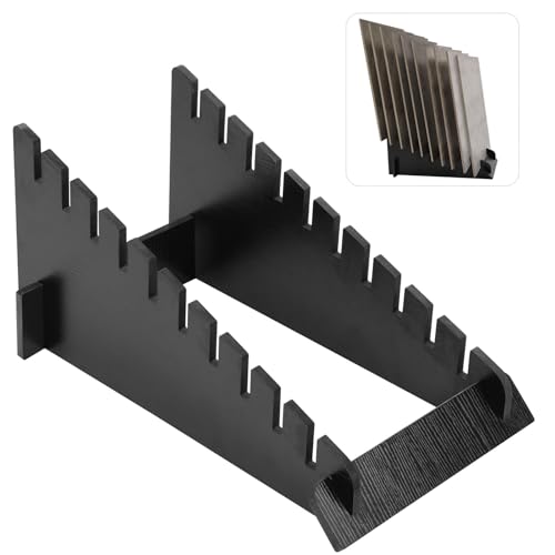 Teenyyo Floor Tile Display Stand 10-Tier Wooden Plate Display Stands