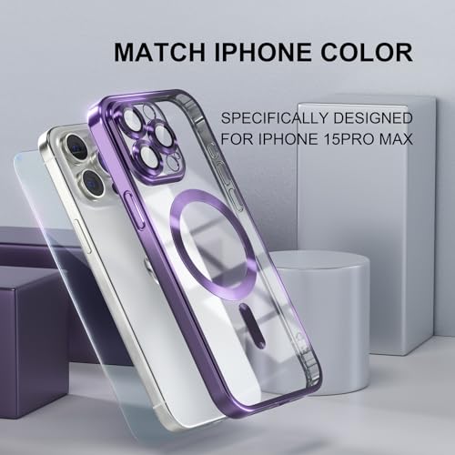 Image of Misea Magnetic for iPhone 15 Pro Max Case Compatible with MagSafe