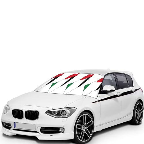 Couverture de pare-brise Palestine pour protéger votre voiture du givre matinal en stationnement
