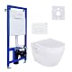 Vorwandelement WC Aloni Hänge-WC Komplettset ohne Bidet