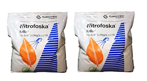 Nitrofoska Abono foliar 10-5-33. 10 KGS. (2x5kgs). Otoño y brotacion. Fertilizante potasico.Abono foliar para olivos