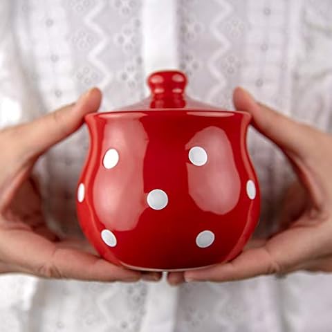 City to Cottage Handcrafted Ceramic Sugar Bowl Cover