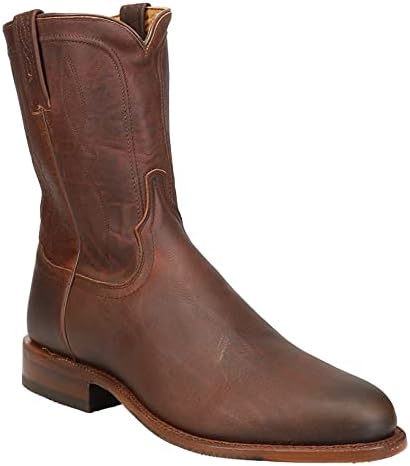Tony Lama Men's Monterey Whiskey Roper Cowhide Leather Western Boot Round Toe Brown 8.5 D | Image 1