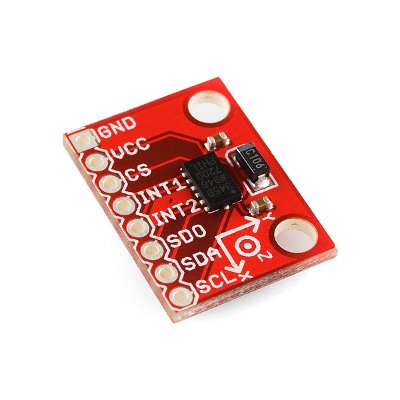 DFRobot ADXL345 Accelerometer Breakout - 3-Axis, Red, Plastic, PCB Mount, Screw Connector