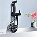 Sprayer for Toilet, Brass HandheldSprayer withRetractable Spring Hose and All Copper Ceramic Angle Valve, Black Wall Mount Bathroom Hand Sprayer Kit for Personal Hygiene Etc