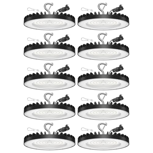 10 Pack UFO LED High Bay Light 150W, 21000 LM,...