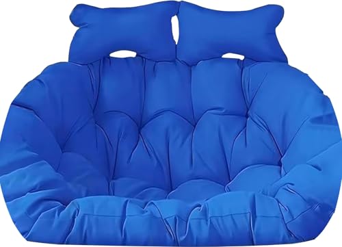 Cojín de repuesto para hamaca de 2 plazas, impermeable, con almohada (J)