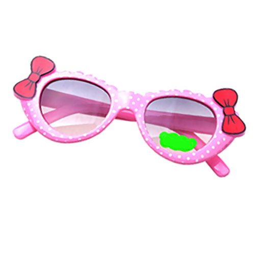 Homyl Bowknot Óculos de sol estilo desenho animado para atividades ao ar livre, lindos óculos para b