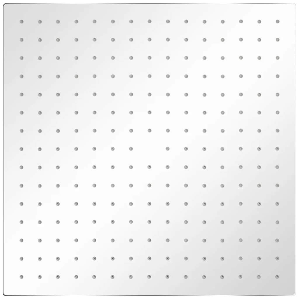 vidaXL Cabezal de Ducha Cuadrado de Efecto Lluvia Acero Inoxidable 40x40 cm