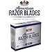 American Razor Blades by The Shave Factory - Super Sharp Double Edge Razor Blades, New Value Pack (100)